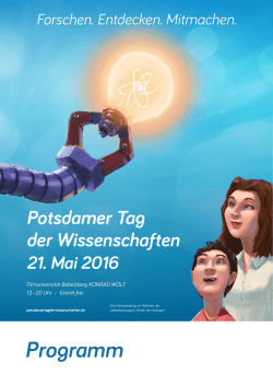 Programm - Potsdamer Tag der Wissenschaften