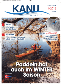kanu-sport 1/2016 - Deutscher Kanu-Verband Wirtschafts