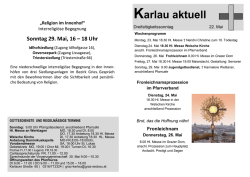 Dreifaltigkeitssonntag 2016