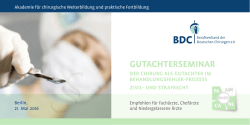 GUTACHTERSEMINAR