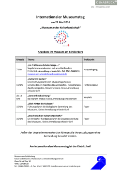 Internationaler Museumstag