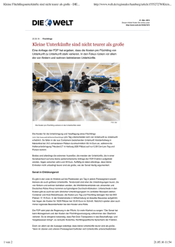 DIE WELT - B&uuml;rgerinitiative EPPENDORF /LOKSTEDT