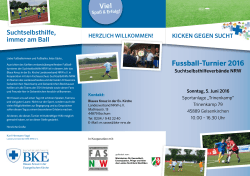 Fussball-Turnier 2016 - Blaues Kreuz Gelsenkirchen