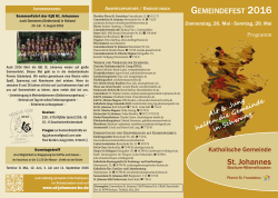 Flyer Gemeindefest