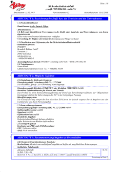 Sicherheitsdatenblatt