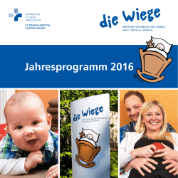 Die Wiege - Jahresprogramm - Katholische St. Lukas Gesellschaft