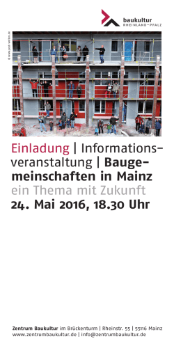 Flyer Baugemeinschaften Mainz - Mai 2016 PDF