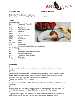 Buttermilch-Pie mit frischen Erdbeeren