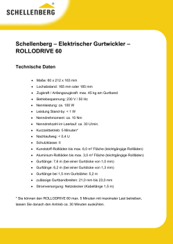 Schellenberg – Elektrischer Gurtwickler – ROLLODRIVE 60