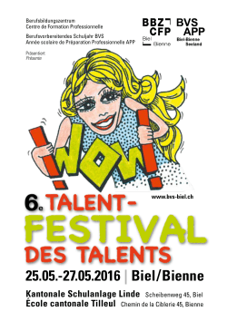 Programm des "WOW! Talent-Festivals"