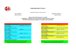 Horaire du samedi 18 juin 2016