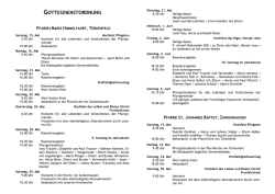 gottesdienstordnung - Pfarramt Mari&auml; Himmelfahrt