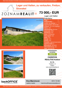 Druck - Immobilien der Slowakei