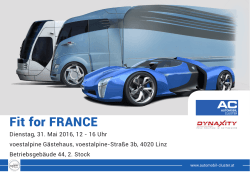 Fit for FRANCE - Automobil