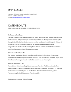IMPRESSUM DATENSCHUTZ