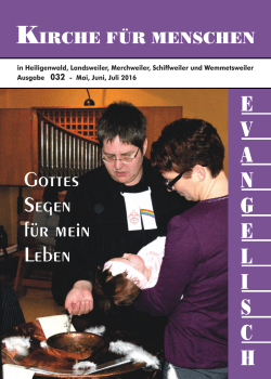 Aktueller Gemeindebrief - 032 - Landsweiler