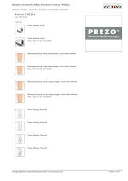 Haust&uuml;r, Kunststoff, VEKA, Aluminium-F&uuml;llung "PREZO"