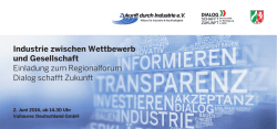 Einladung zum Regionalforum Dialog schafft Zukunft