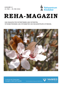 Reha News - 21. Ausgabe April 2016