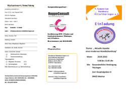 Einladung - Wundnetz Mittelth&uuml;ringen