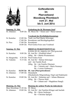 Gottesdienstordnung