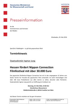 Weitere Informationen zum Nippon Filmfestival ( PDF / 496 KB )