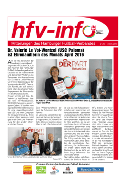 HFV-Info Nr. 21-2016