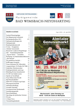 Inhaltsverzeichnis - B&uuml;rgermeister Zeitung