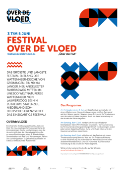FESTIVAL OVER DE VLOED