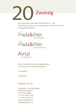 Gutscheine, als Geschenk
