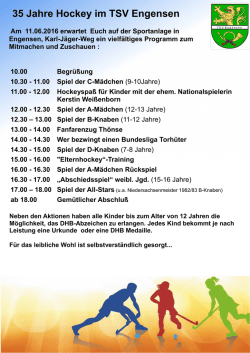 35 Jahre Hockey im TSV Engensen