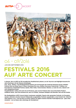 Programminfo - Arte Presse