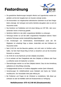 Festordnung