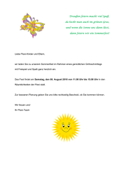 Drau&szlig;en feiern macht viel Spa&szlig;, da hockt man auch im gr&uuml;nen Gras