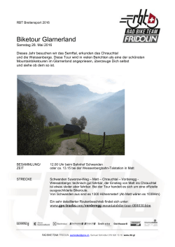 Biketour Glarnerland