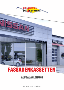 POLMETAL FASSADENKASSETTEN Aufbauanteilung