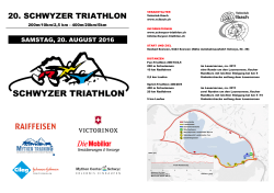 Ausschreibung 20. Schwyzer Triathlon