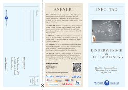 info-tag anfahrt - Werlhof Institut