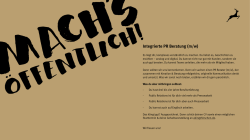 Integrierte PR Beratung (m/w) - PR
