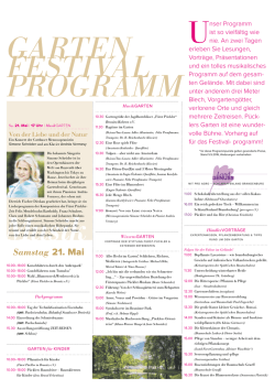garten festival programm - Gartenfestival Branitz