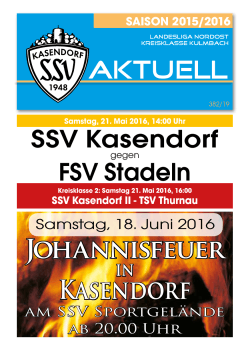 SSV Kasendorf FSV Stadeln