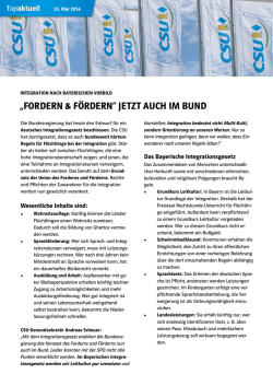 „fordern & fördern“ jetzt auch im bund