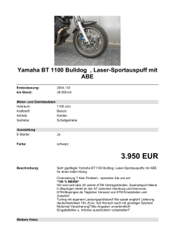 Detailansicht Yamaha BT 1100 Bulldog €,€Laser