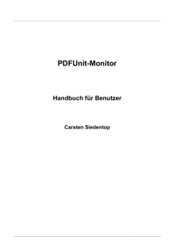 Handbuch PDFUnit