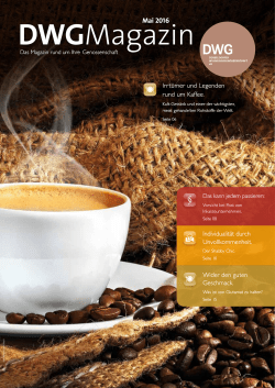 DWG Mietermagazin Mai 2016
