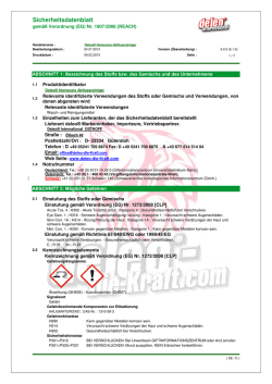 Sicherheitsdatenblatt - deleo&reg; Abflussreiniger