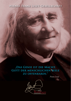 Informationsfolder 2016 - Wiener Franz Liszt