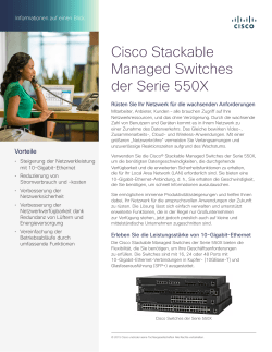 Cisco 550X Series Stackable Managed Switches At-a