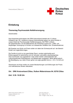 Einladung - DRK Kreisverband Zittau eV