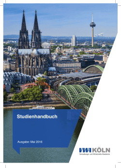 Studienhandbuch der VWA Köln 2016 - und Wirtschafts